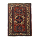 Antique Persian Carpet Handwoven Tribal Deep Red Wool Area Rug- 140x190cm