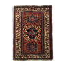 Tapis persan antique tissé à la main Tribal Deep Red Wool Area Tapis- 140x190cm