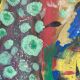 Tableau peinture composition abstraite moderne XXe