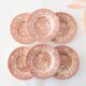 6 English Hollow Plates Eit Ltd England Vintage