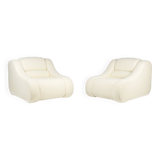 Pair of armchairs with fine curls. Contemporary work.