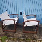 Pair of safari chairs