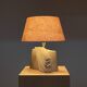 Sculpted stone lamp by Albert Tormos 1970
