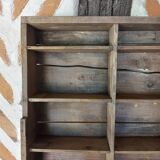 Wooden shelf drawer box
