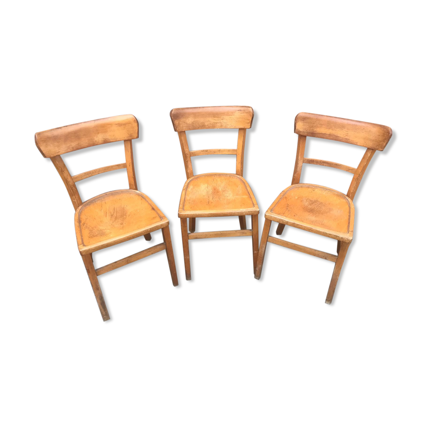3 vintage baumann bistro chairs