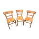 3 chaises bistrot baumann vintage