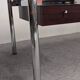 Modernist rosewood pedestal desk, Italy circa 1970