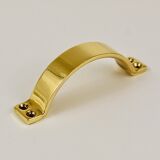 Up to 50 mid-century brass handles for doors, drawers, chests of drawers, Austria, 1950s.