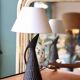 Pied de lampe mid-century en céramique West Germany, 1950