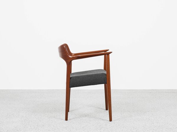 Chaise danoise vintage avec accoudoirs en teck par Arne Hovmand Olsen pour Mogens Kold 1960