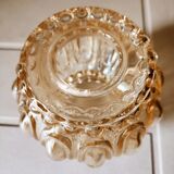 Suspension globe in iridescent glass
