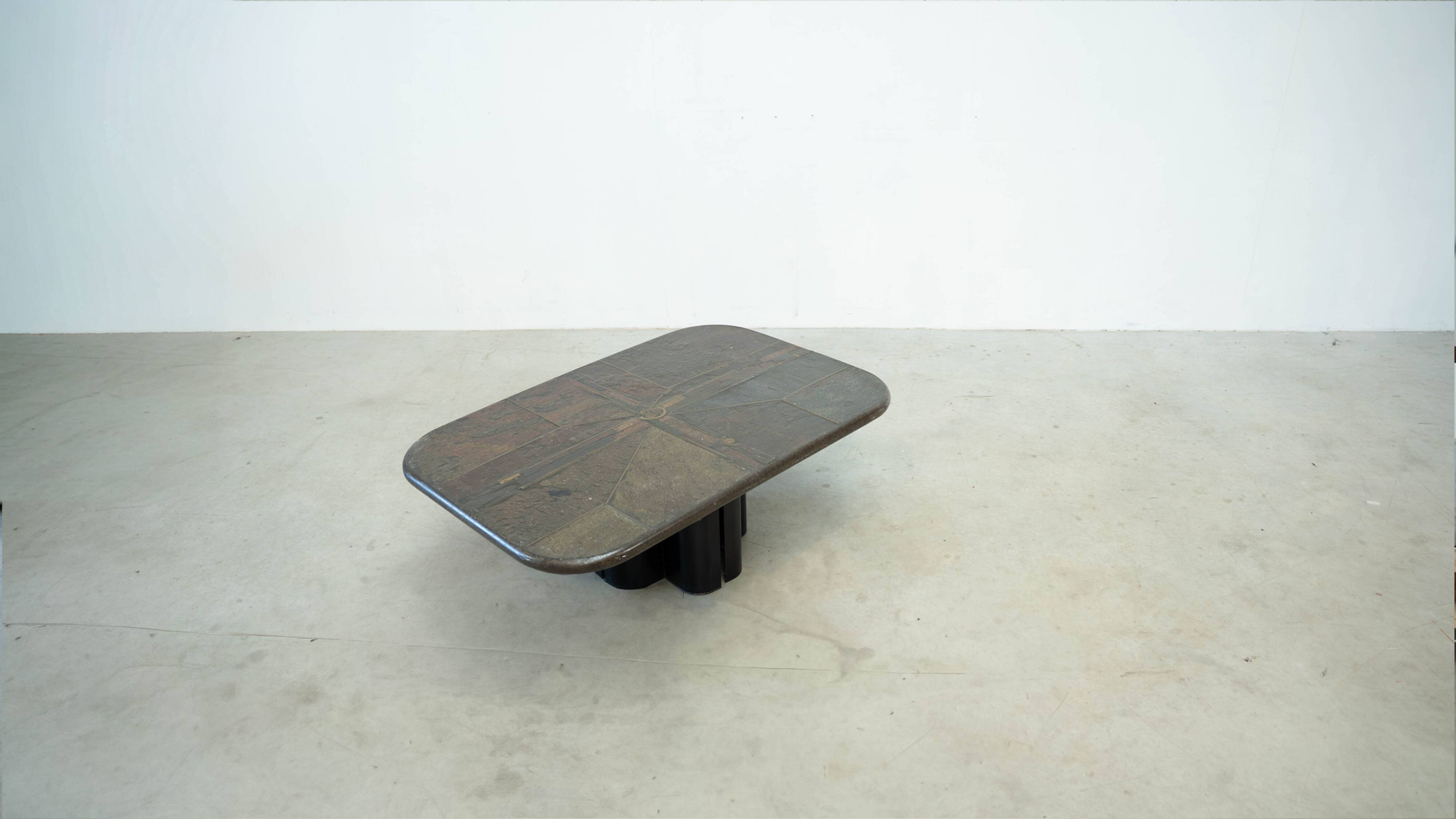 Mosaic stone coffee table by Marcus Kingma