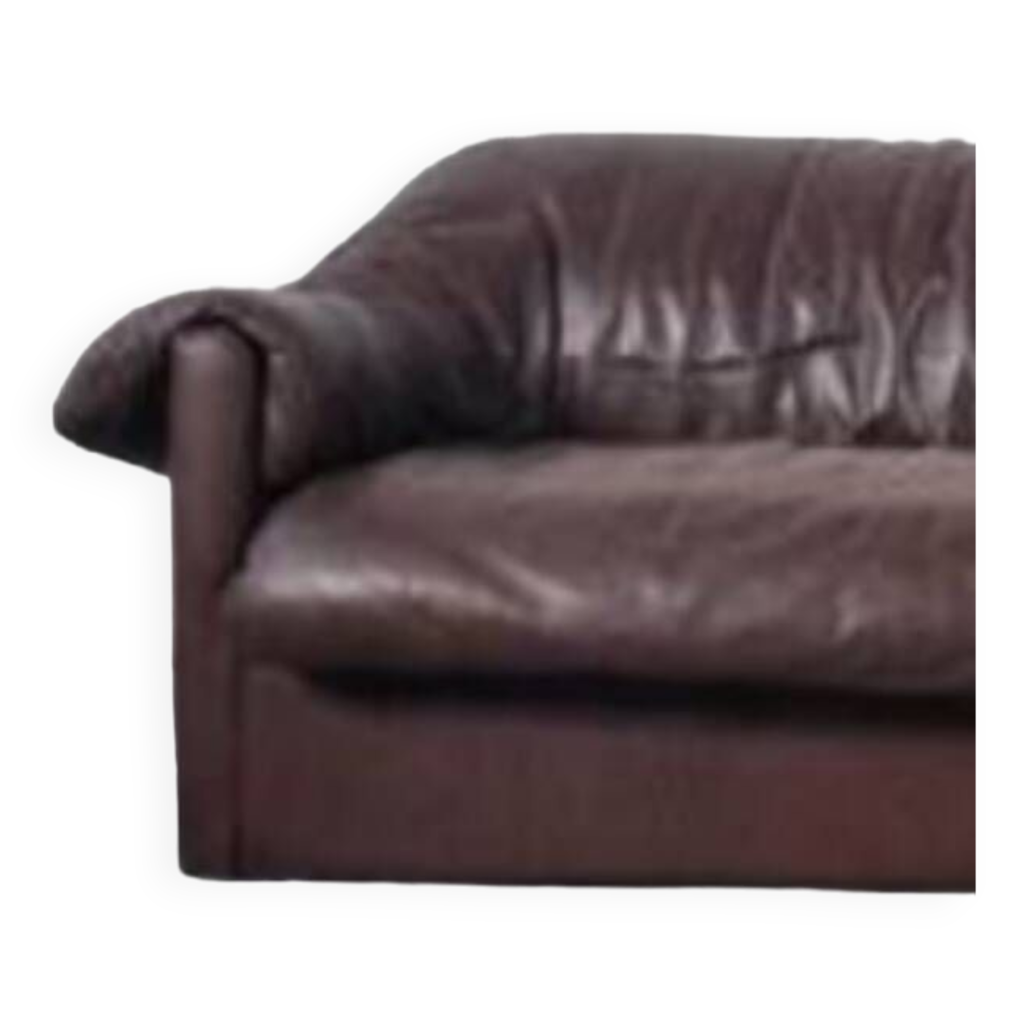 Vintage leather armchair, designer armchair