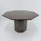 Mid-century octagonal granite dining table, 1980s
