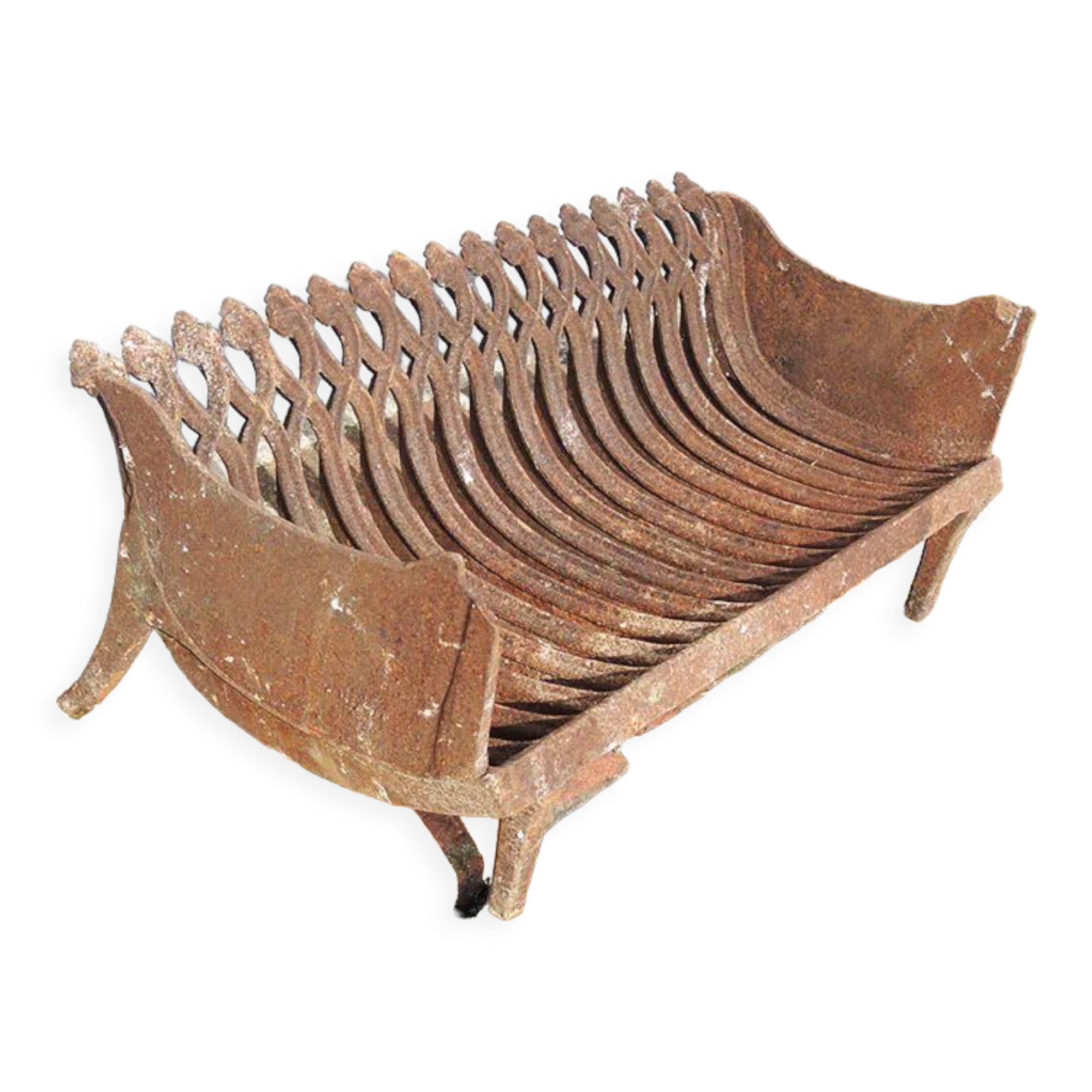 Old gate cradle with cast iron logs