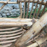 Pair of vintage rattan armchairs