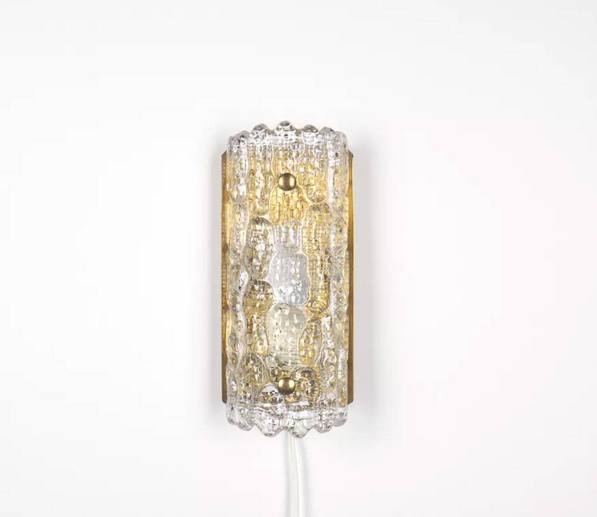 Lyfa Glass wall lamp Gefion by Carl Fagerlund, 1960's