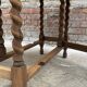 Antique Oak Oval Drop-Leaf Table with Barley Twist Legs – Gateleg Tabl