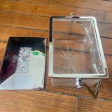 Old glass box for cake/ice cubes