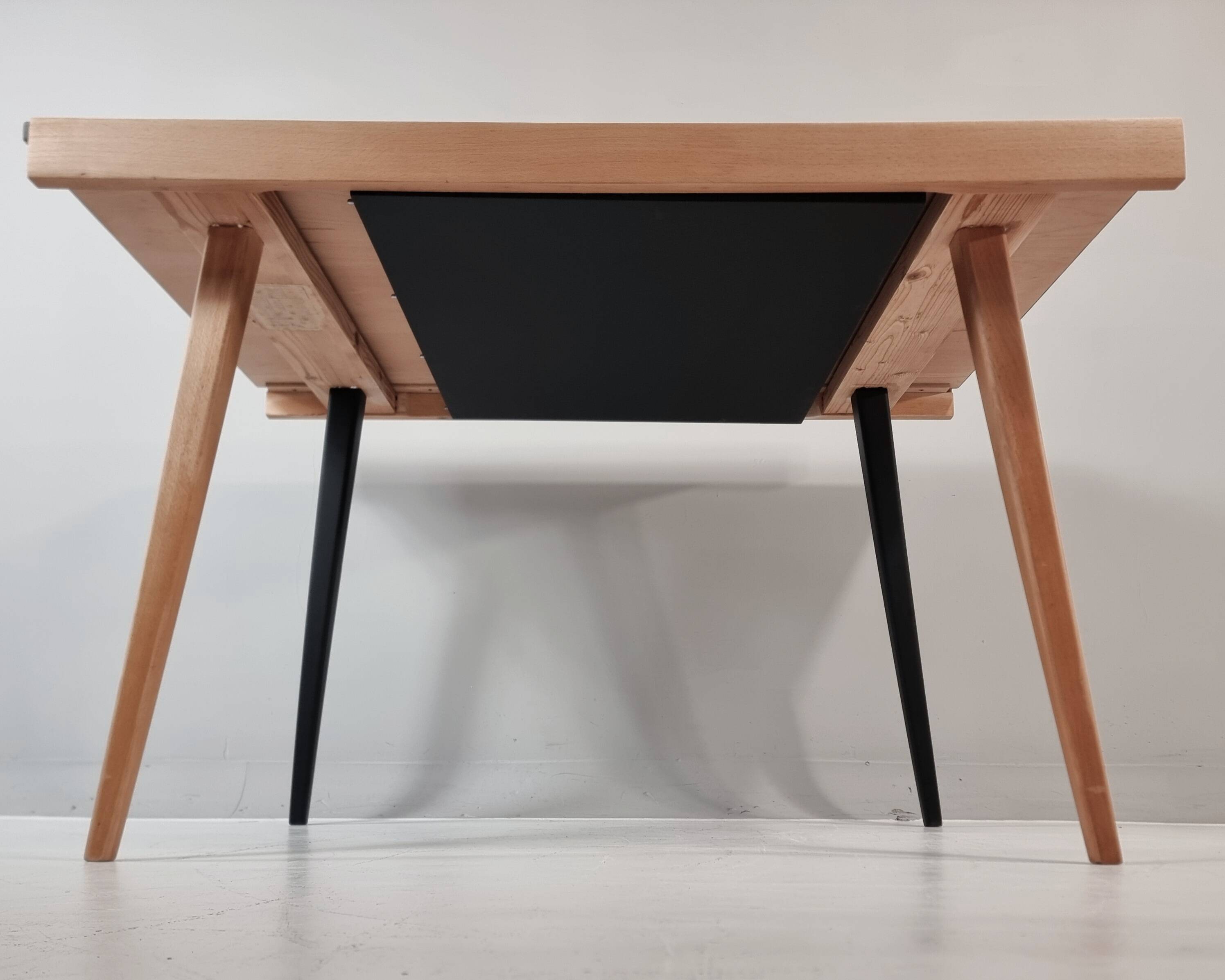 Vintage dining table in ash, 1960s