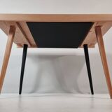 Vintage dining table in ash, 1960s