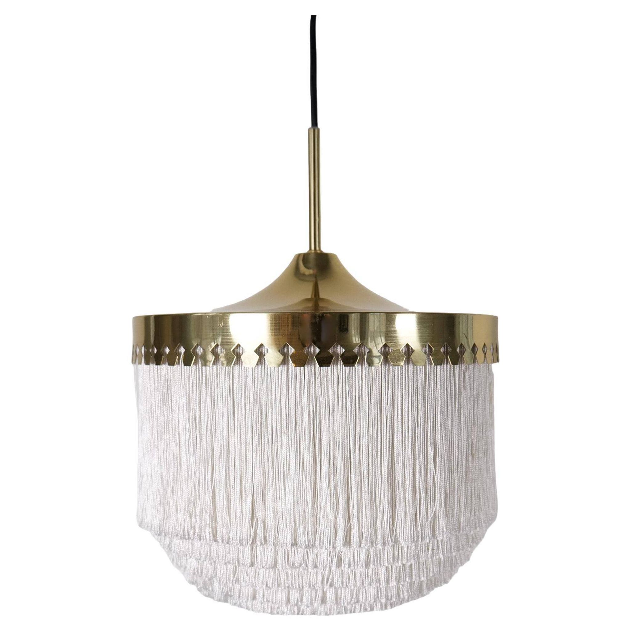Lampe plafonnier à franges Midcentury Modern Hans-Agne Jakobsson Modèle T601, Suède