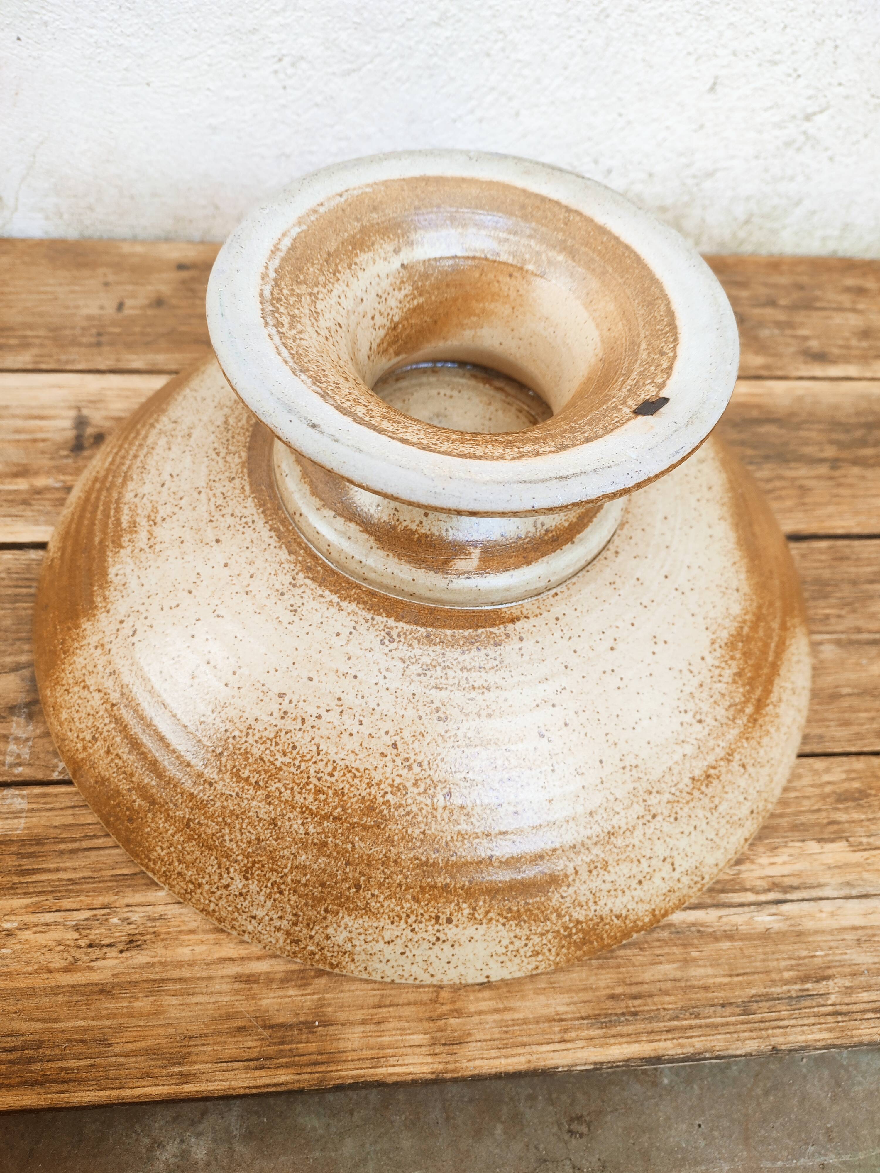Sandstone cup by Puisaye Nathalie and Christophe Hurtault