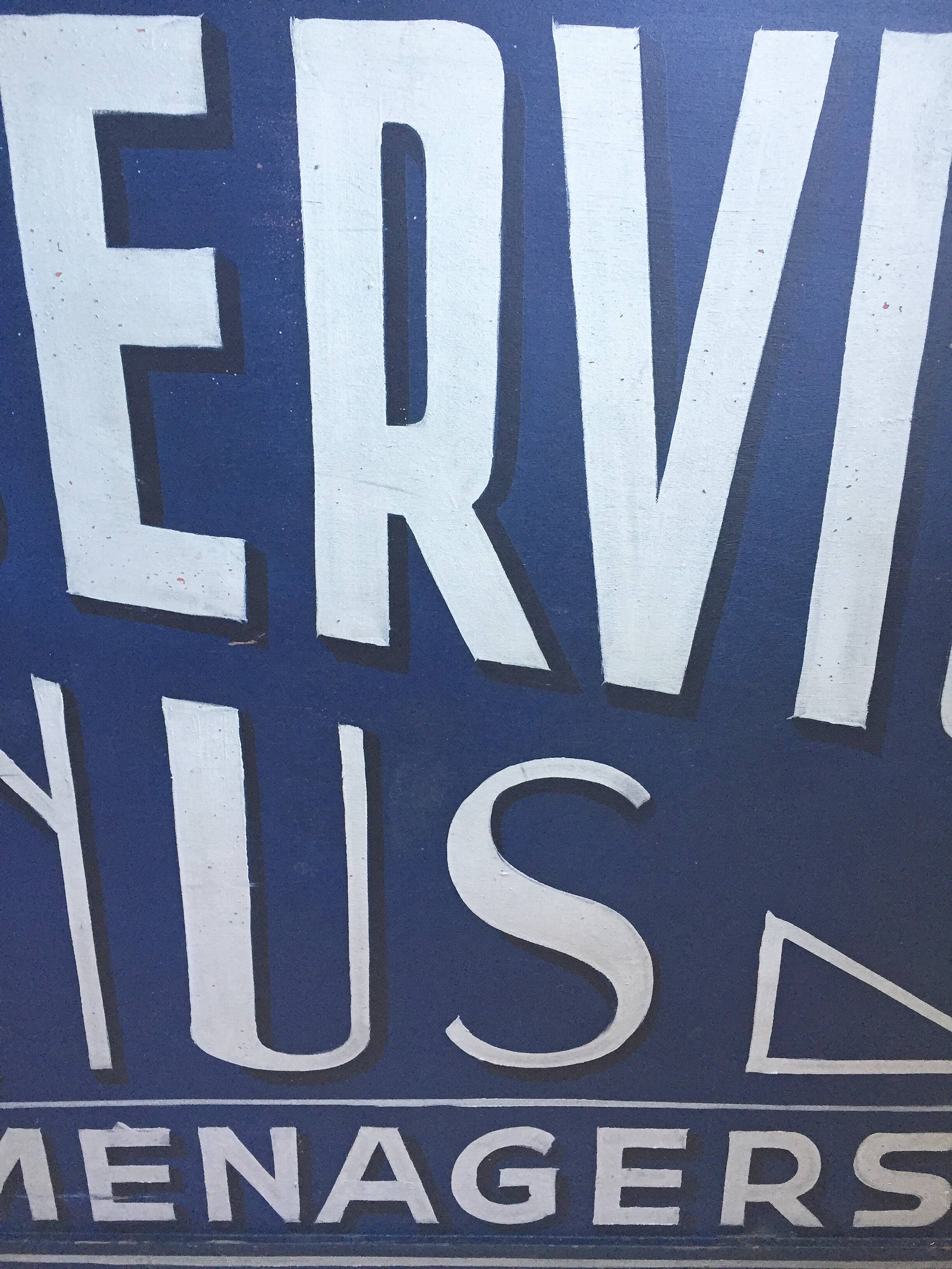 Hand-painted Frigo sign XXL 2x1m