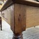 Grande table de ferme XL chêne « carrée » conférence 1950