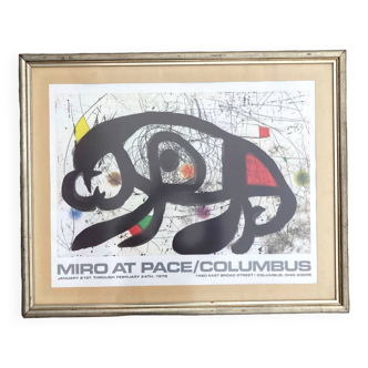 Affiche exposition Miro aux Etats Unis
