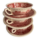 Tasses à soupe Villeroy et Boch Rusticana avec soucoupes.