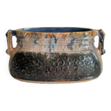 Planter caché-pots ceramic decor barbotine vintage