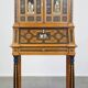 Inlaid antique Italian secretary in Moorish style, circa 1860