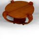 Pedestal Table, Solid Teak Coffee Table, Art Deco Colonial, c. 1930