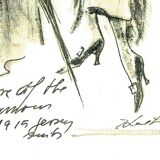 Drawing by Karl Lagerfeld for Chanel