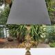 Pair of 19th century bronze lamps ibex decorations