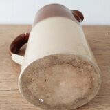 Beige earthenware pitcher, 19th century English pitcher, Lovatt Langley