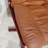 Scandinavian leather office chair Wesnofa