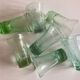 Set of 7 Biot cups in bubbled glass 1970
