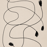 Abstract lines giclee art print, 50x70