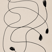 Abstract lines giclee art print 50x70