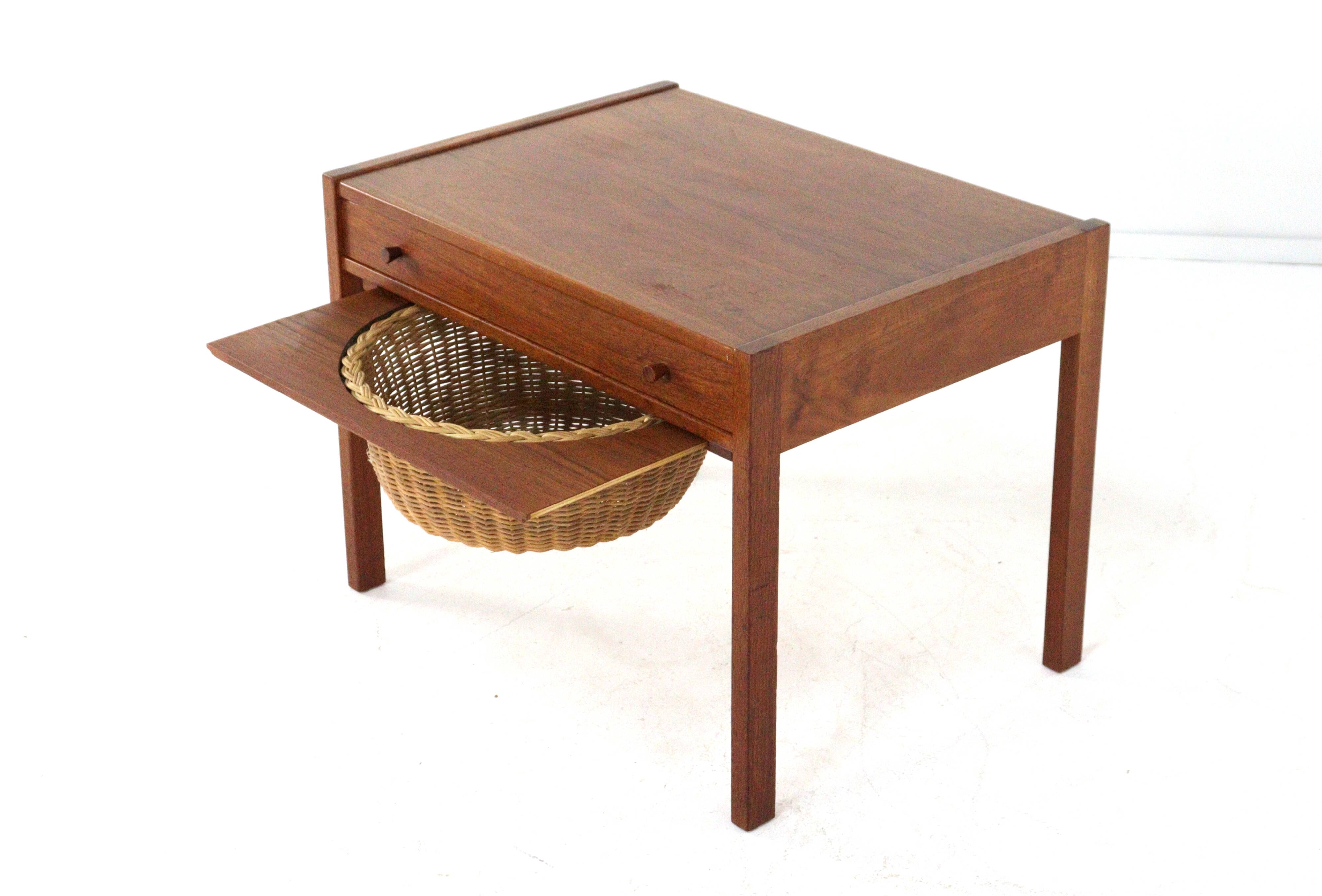 Danish sewing box / side table