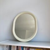 Vintage plastic oval mirror