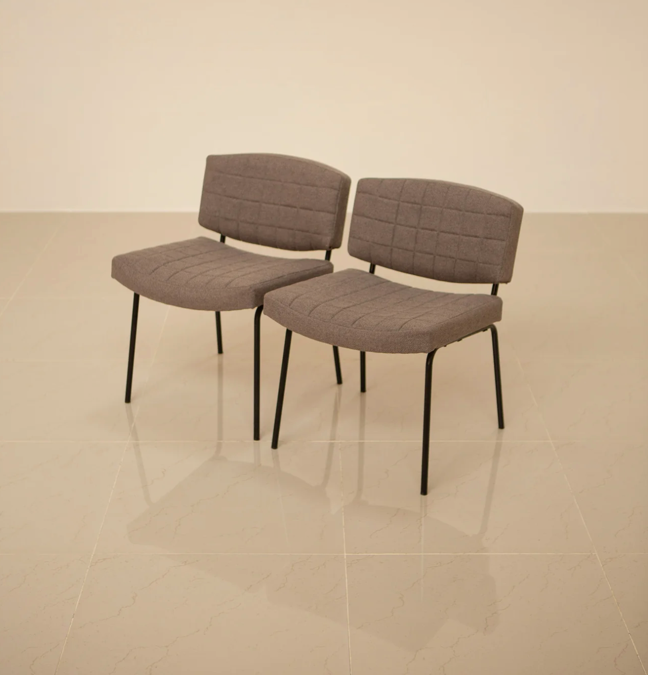 Pair of armchairs "Conseil" by Pierre Guariche for Meurop 60's