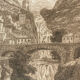 Old drawing, moustiers sainte marie