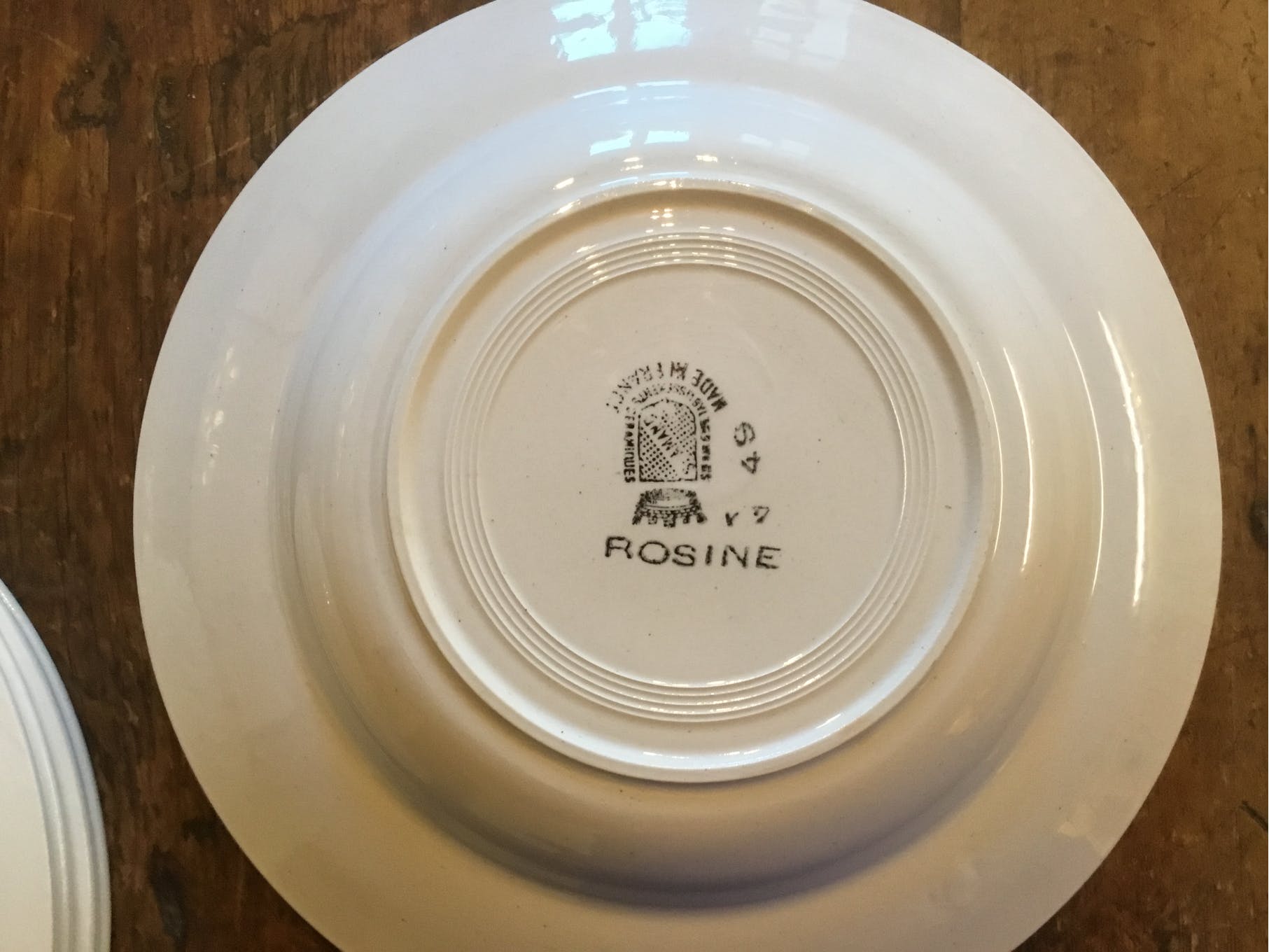 6 "Rosine" hollow plates