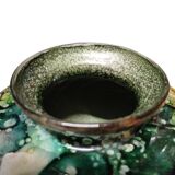 Vase en verre laqué
