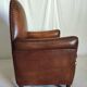 Leather club chair model cathedral circa 1970