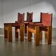 Ensemble de chaises Monk par Afra et Tobia Scarpa pour Molteni, 1973