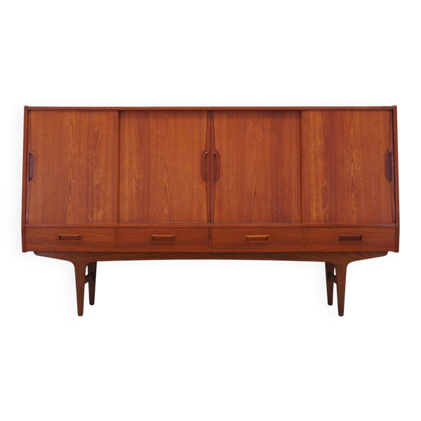 Enfilade en teck, design danois, années 1960, designer : Børge Seindal